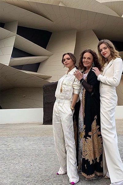 Victoria Beckham, Diane von Fürstenberg und Supermodel Nataljia Wodjanowa